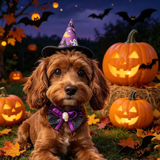 Costume Halloween ailes de chauve-souris pour chien et chat – Set chapeau & nœud papillon - FurloB4DD79AC30234297BC3E0F7DC4D53A08