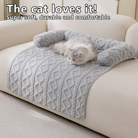 Tapis Lit Hiver Épais Imperméable pour Chien et Chat – Peluche Antidérapante
