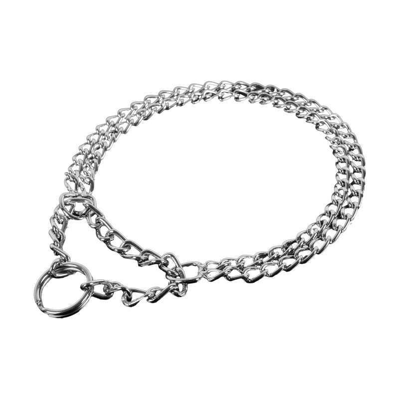 Collier Double Rang Télescopique pour Chien – Chaîne Argentée Dressage - Furlo