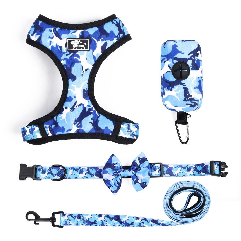 Harnais Débardeur Camouflage pour Chien avec Laisse – Lot de 4 | S à XL - Furlo