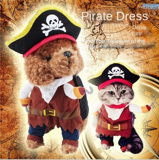 Costume Pirate pour Chat et Chien – Déguisement Halloween et Noël - Furlo