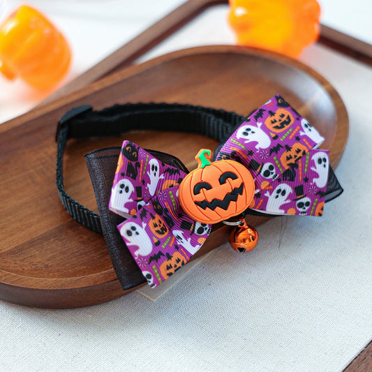 Collier Halloween avec nœud papillon pour chien et chat – Citrouille & Crâne - Furlo8D28C9BA9A2747C19AD0E0C0DAAC0152