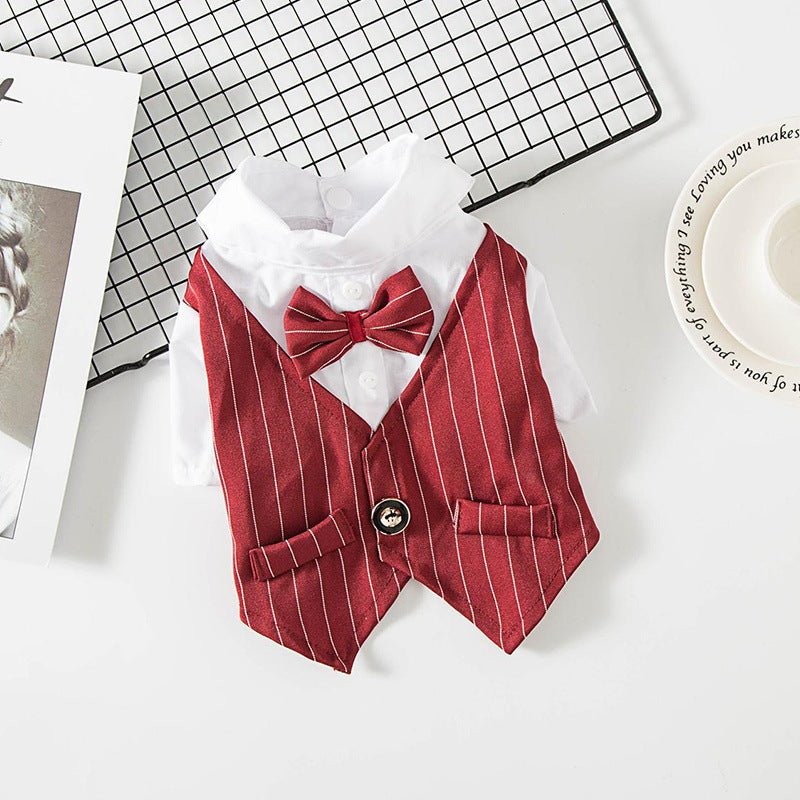 Costume de Mariage pour Chien – Tenue Chic Printemps Été - Furlo