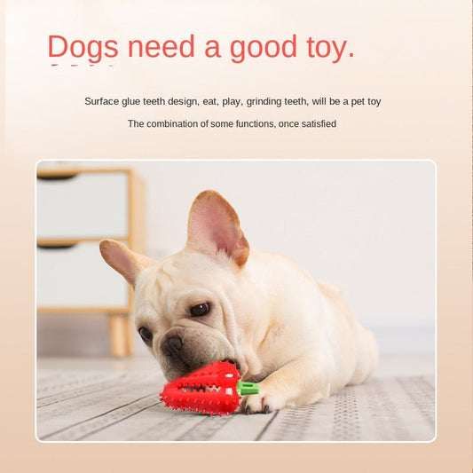 Balle distributrice piment pour chien — Jouet TPR nettoyage des dents - Furlo