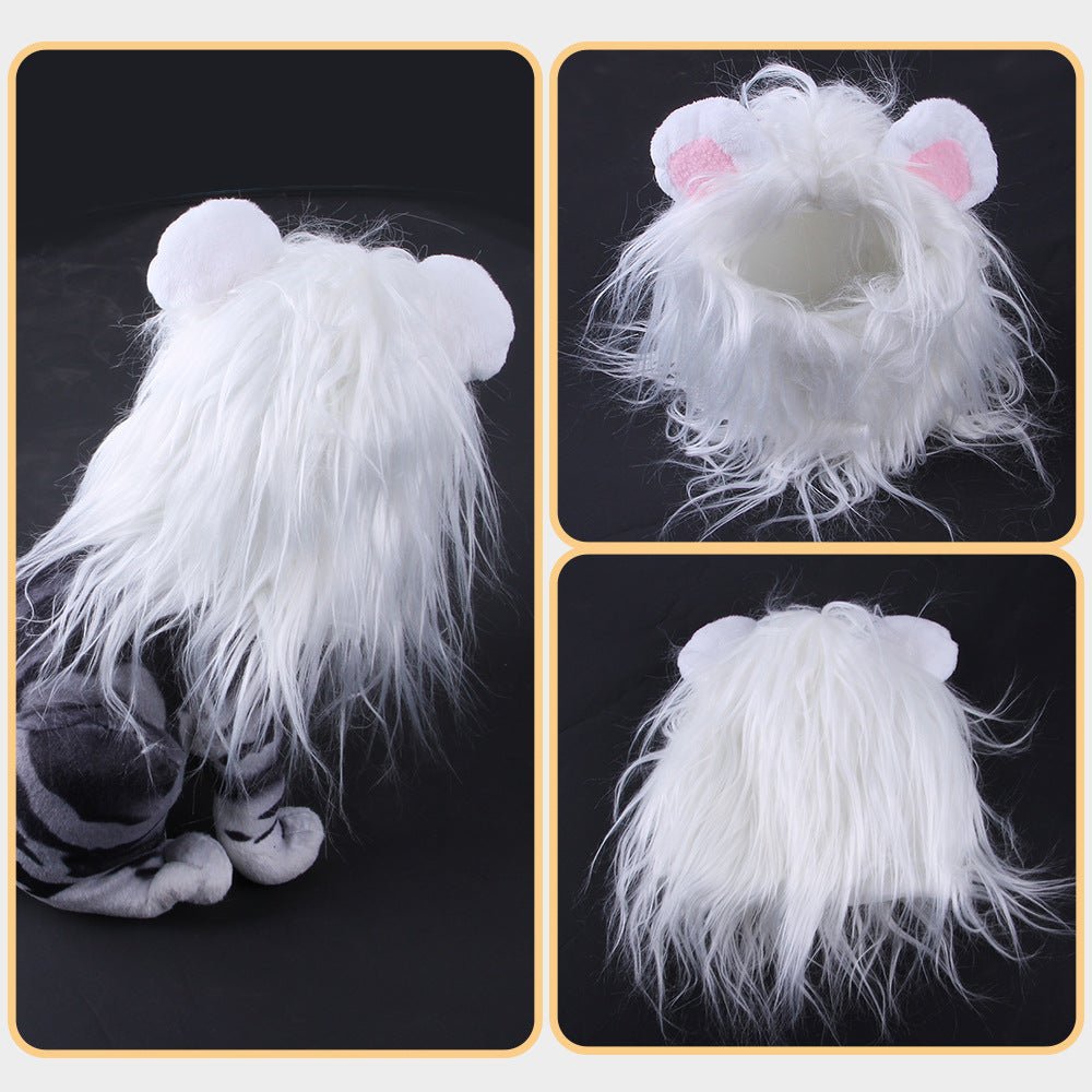 Coiffe Perruque Lion pour Chat & Chien – Déguisement Costume Tissu | Photo & Fête - Furlo