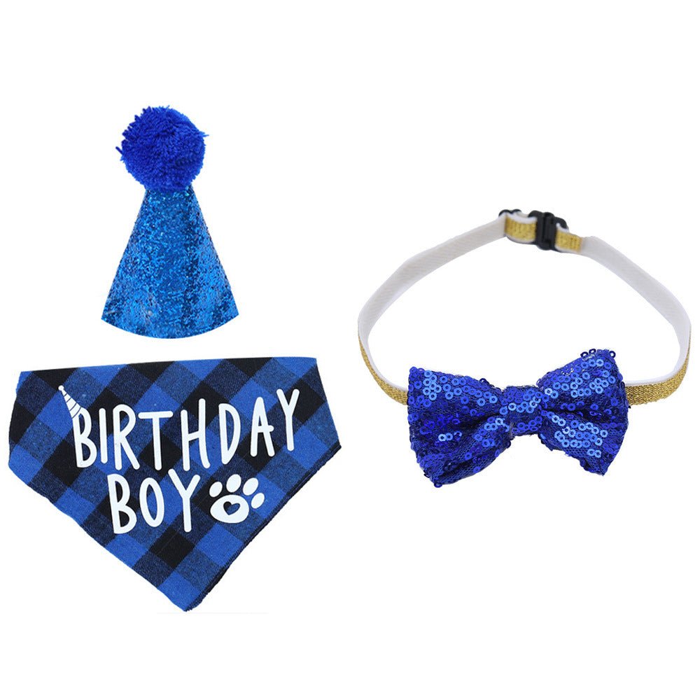 Kit Anniversaire pour Animal – Chapeau et Foulard Triangle Mignon - Furlo
