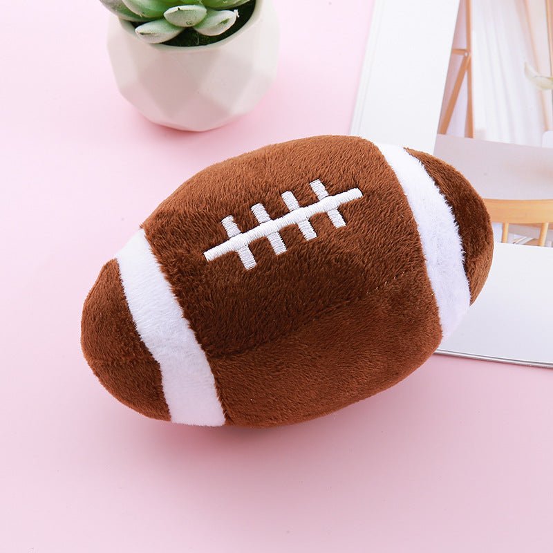 Balle Simulation Sonore en Peluche pour Chien – Football, Baseball & Rugby - Furlo