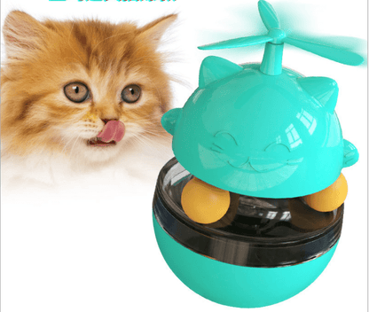 Balle Distributrice de Croquettes Culbuto pour Chat – Jouet Interactif Anti-Glouton - Furlo