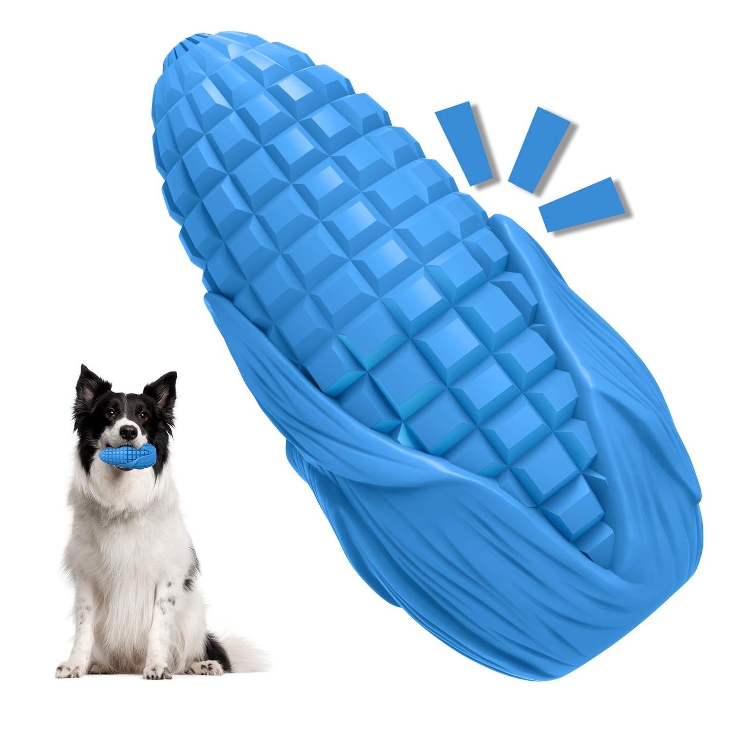 Bâton Molaire en Caoutchouc Forme Maïs pour Chien – Jouet à Mâcher Résistant - Furlo