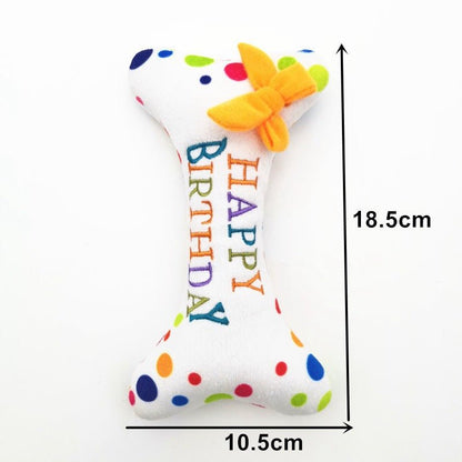 Jouet Peluche Gâteau d'Anniversaire pour Chien et Chat – Sonore - Furlo