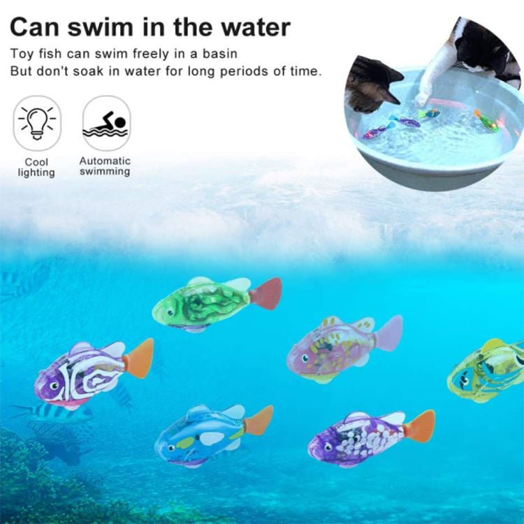 Poisson Nageur Lumineux Électrique – Jouet Interactif pour Chat & Bain Bébé - Furlo