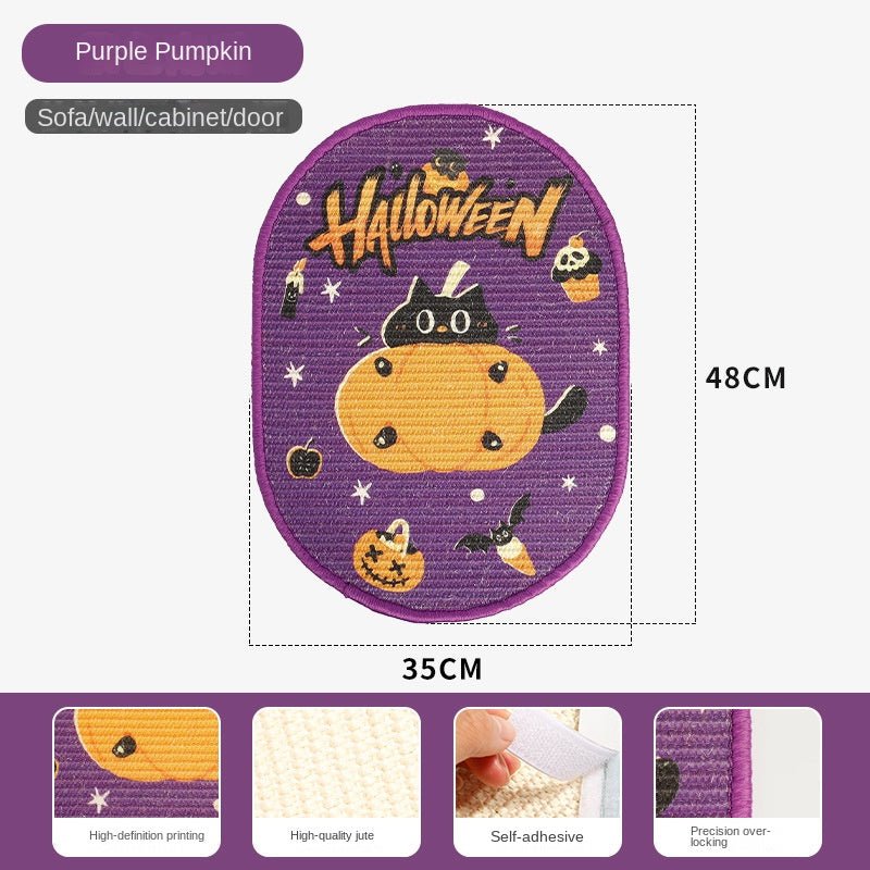 New Halloween Christmas Tree Cartoon Cat Scratcher Durable Non-Shedding Wall-Mounted Cat Claw Sharpening Sisal Scratching Board - FurloF23E858FB3B74F408E9DF1A4B0F268F1