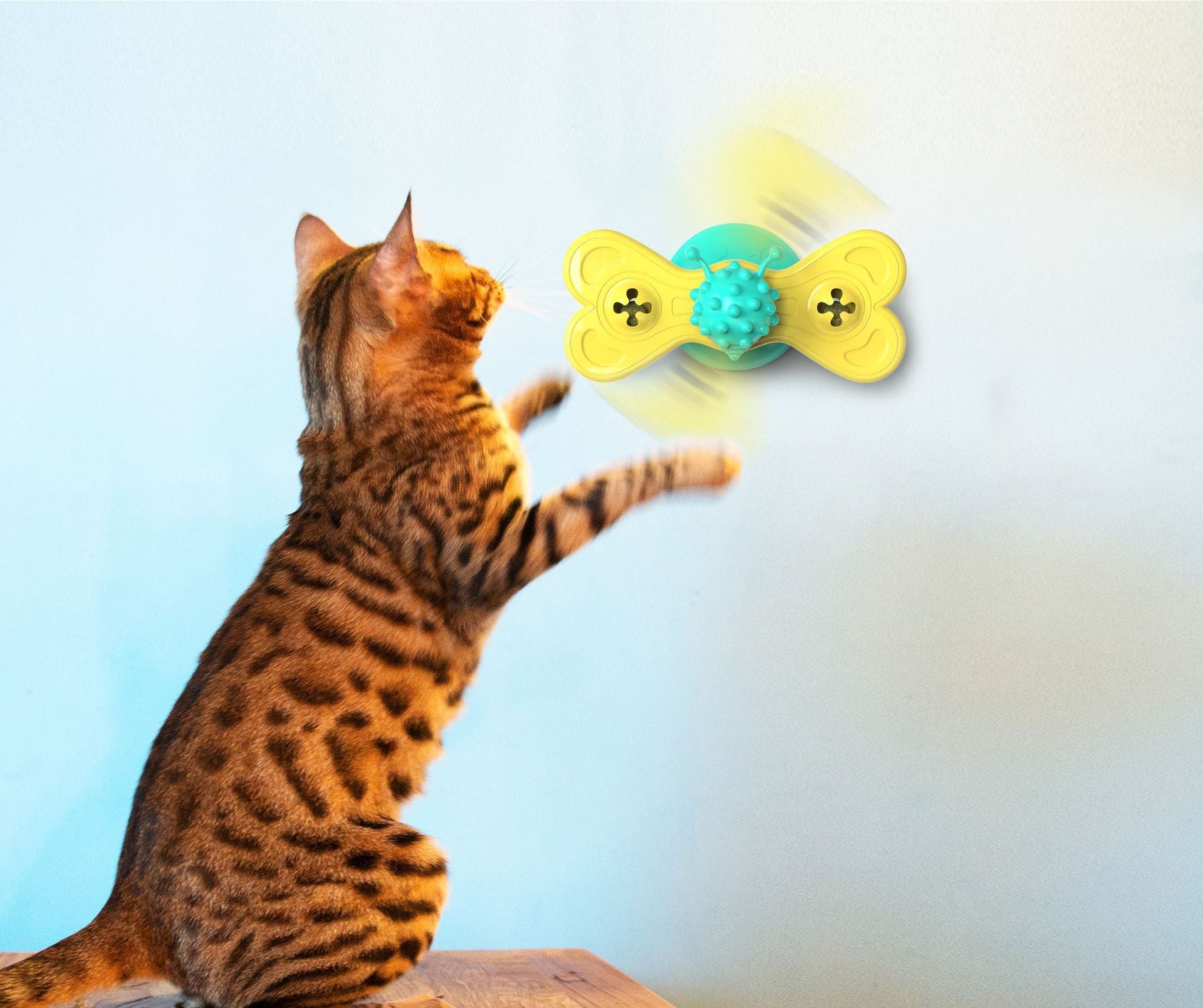Jouet Tourniquet Papillon pour Chat – Moulin à Vent Griffoir en TPR - Furlo