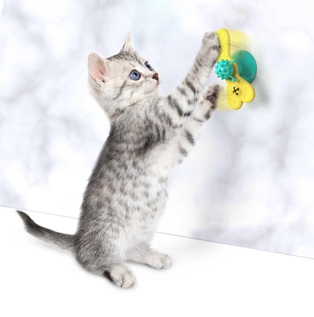 Jouet Tourniquet Papillon pour Chat – Moulin à Vent Griffoir en TPR - Furlo