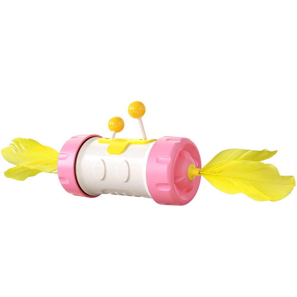 Balle Culbuto avec Plumes pour Chat – Jouet Interactif Anti-Ennui - Furlo