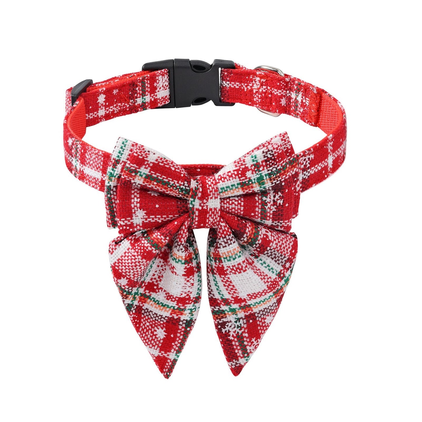 Collier de Noël à Nœud pour Chien et Chat – Motif Flocon de Neige - Furlo