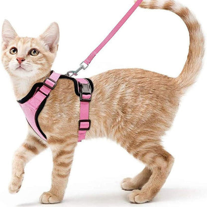 Harnais Vest Anti-Fugue Respirant & Réfléchissant pour Chat – Avec Laisse - Furlo