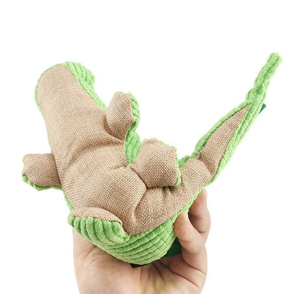 Peluche Couinante Crocodile pour Chien – Jouet Sonore Doux 38 cm - Furlo
