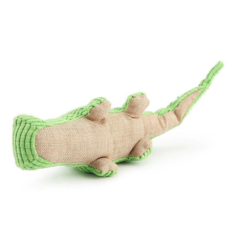 Peluche Couinante Crocodile pour Chien – Jouet Sonore Doux 38 cm - Furlo