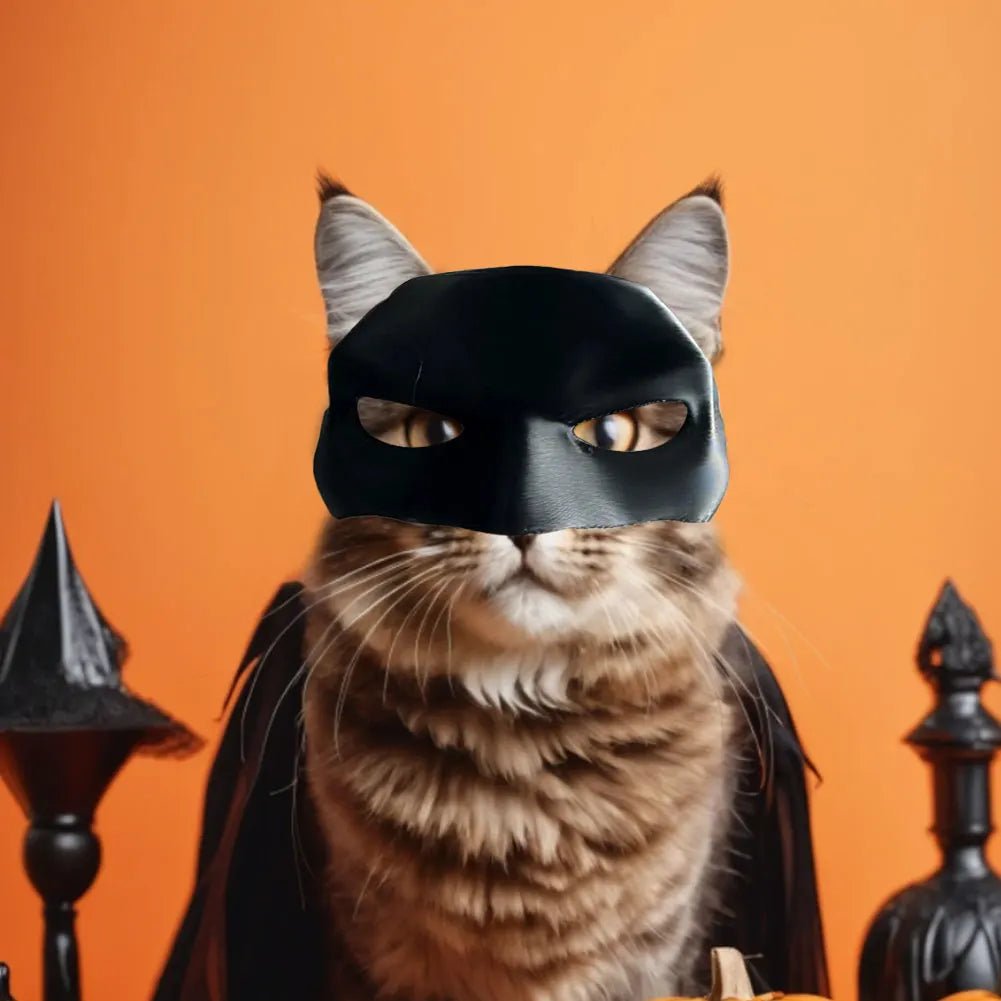 Masque Chat Chauve-Souris Avenger – Masque Demi-Visage Fait Main pour Halloween & Cosplay - Furlo