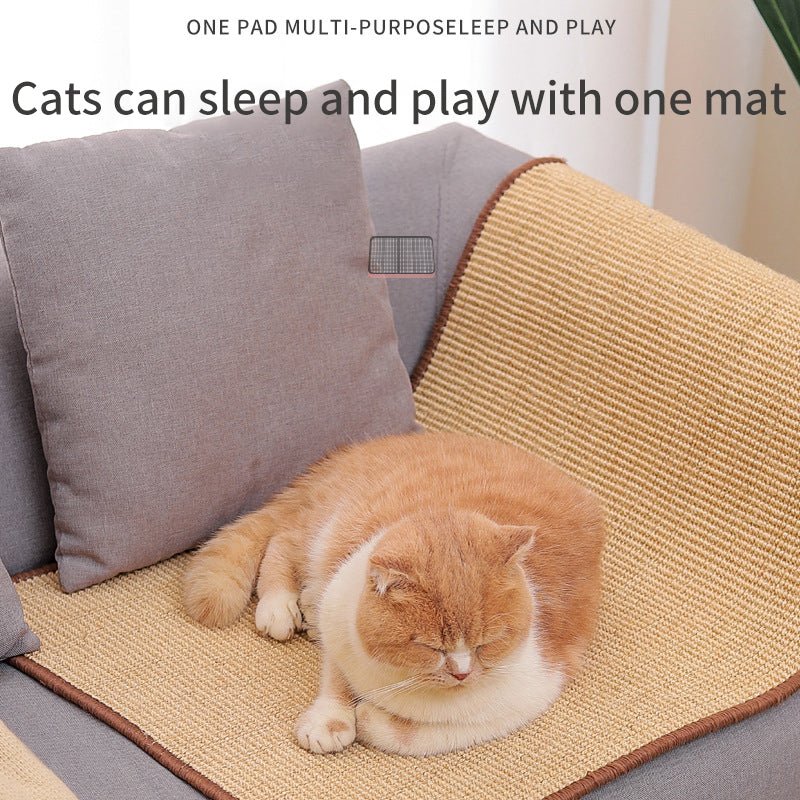 Griffoir Tapis Sisal pour Chat – Protection Canapé Anti-Griffures | Résistant & Sans Effilochage - Furlo