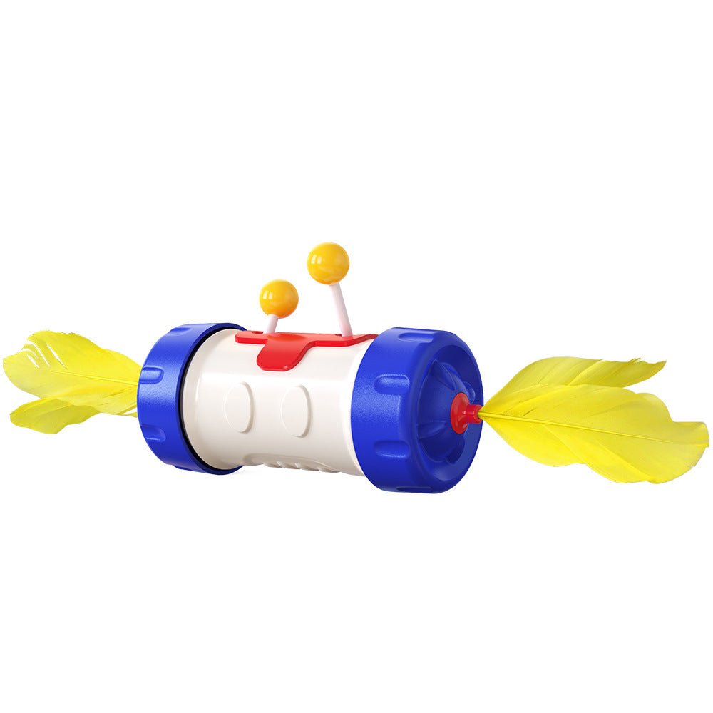 Balle Culbuto avec Plumes pour Chat – Jouet Interactif Anti-Ennui - Furlo