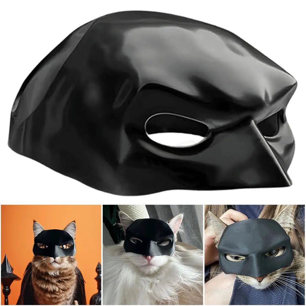 Masque Chat Chauve-Souris Avenger – Masque Demi-Visage Fait Main pour Halloween & Cosplay - Furlo