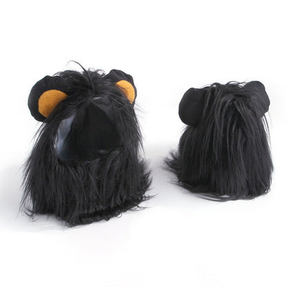 Coiffe Perruque Lion pour Chat & Chien – Déguisement Costume Tissu | Photo & Fête - Furlo