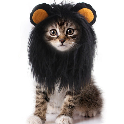 Coiffe Perruque Lion pour Chat & Chien – Déguisement Costume Tissu | Photo & Fête - Furlo