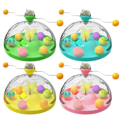 Jouet Moulin à Vent Catnip pour Chat – Tourniquet Interactif Ventouse | 4 Coloris - Furlo