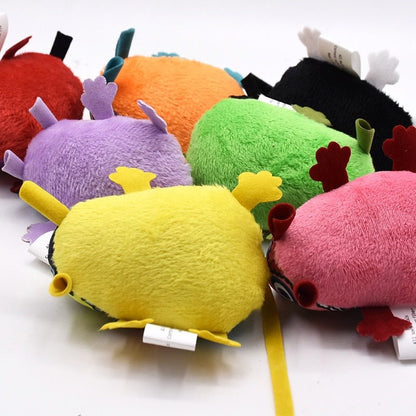 Souris en Peluche Interactive pour Chat – Herbe à Chat & Clochette Longue Queue - Furlo
