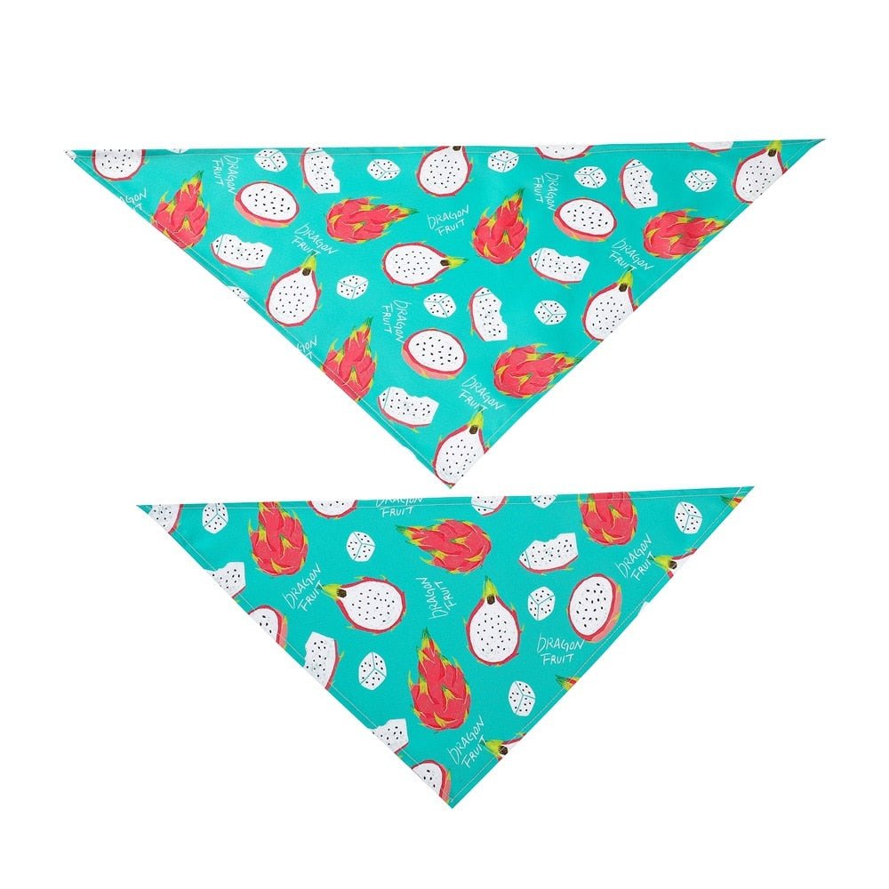 Bandana Imprimé Fruits pour Chien & Chat – Foulard Coton Ajustable | Tailles S & M - Furlo