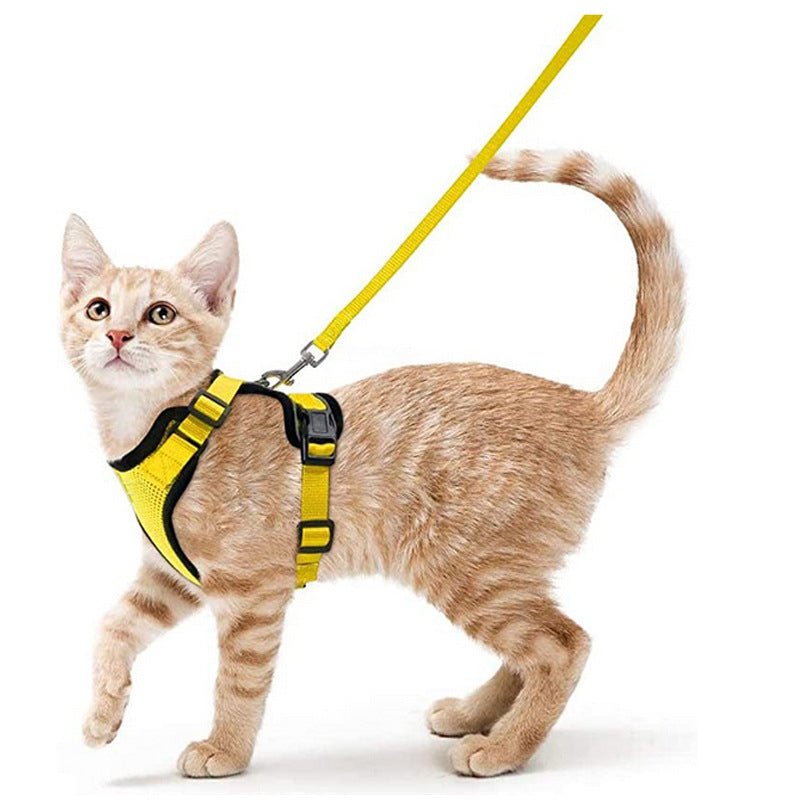 Harnais Vest Anti-Fugue Respirant & Réfléchissant pour Chat – Avec Laisse - Furlo