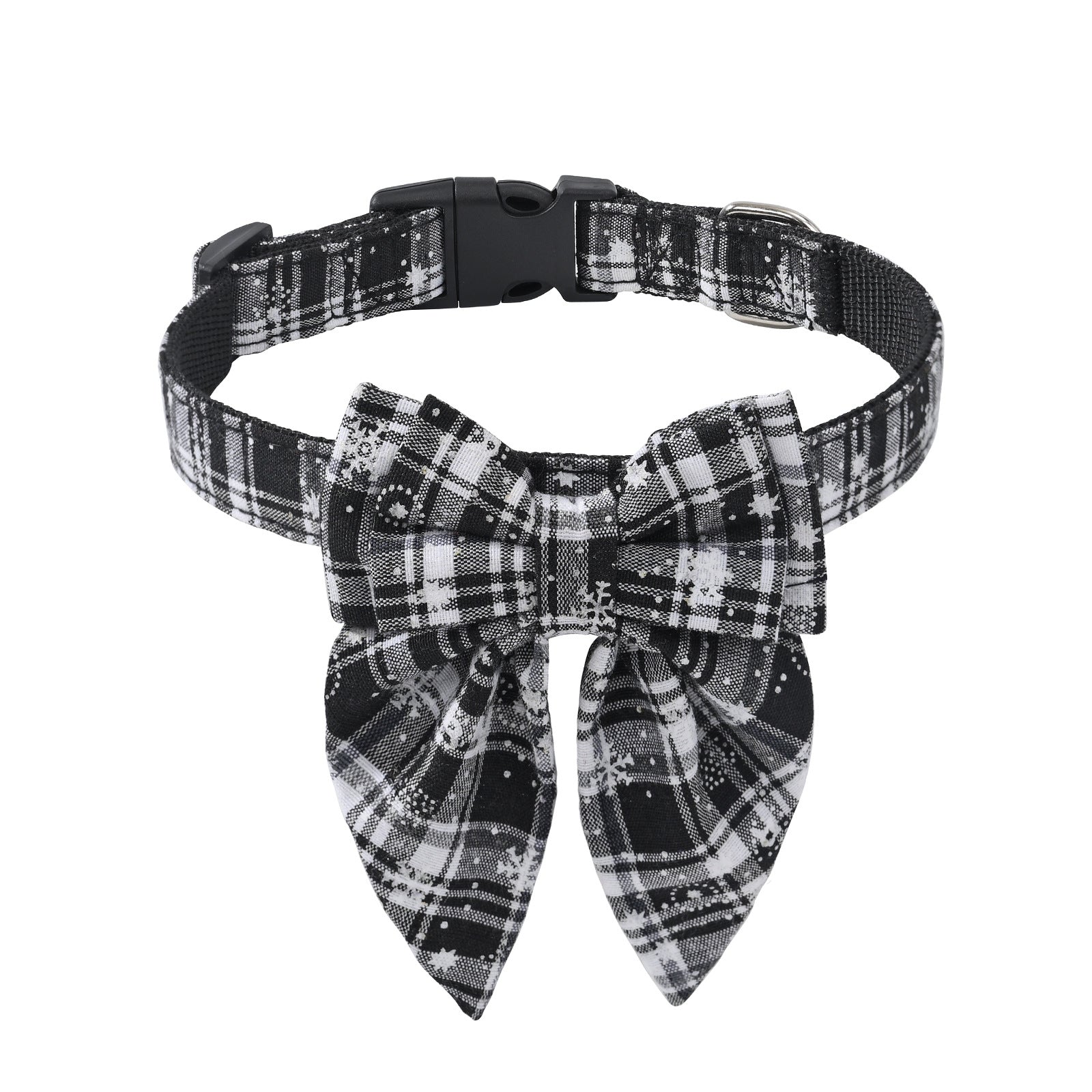 Collier de Noël à Nœud pour Chien et Chat – Motif Flocon de Neige - Furlo