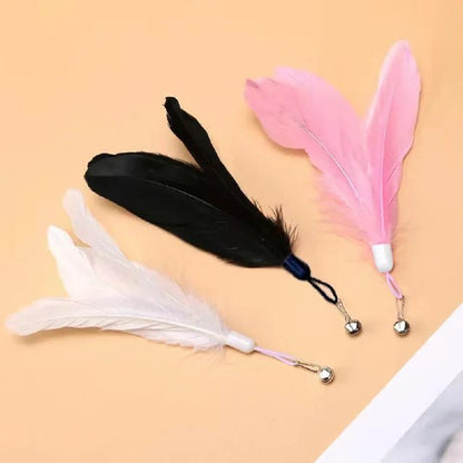 Baguette Plumes avec Ventouse pour Chat – Jouet Interactif 2-en-1 | Fil Acier Flexible - Furlo