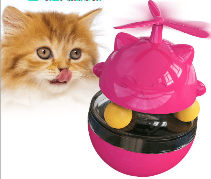 Balle Distributrice de Croquettes Culbuto pour Chat – Jouet Interactif Anti-Glouton - Furlo