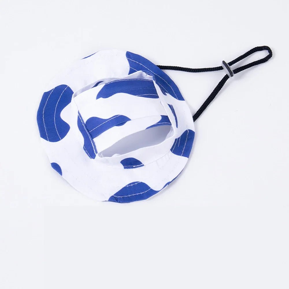 Chapeau Bob Soleil Ajustable pour Petit Chien et Chat – Trous Oreilles S M L - Furlo