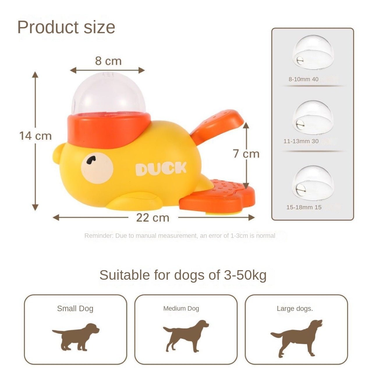 Distributeur de Friandises Canard Jaune – Jouet Interactif pour Chat et Chien - Furlo
