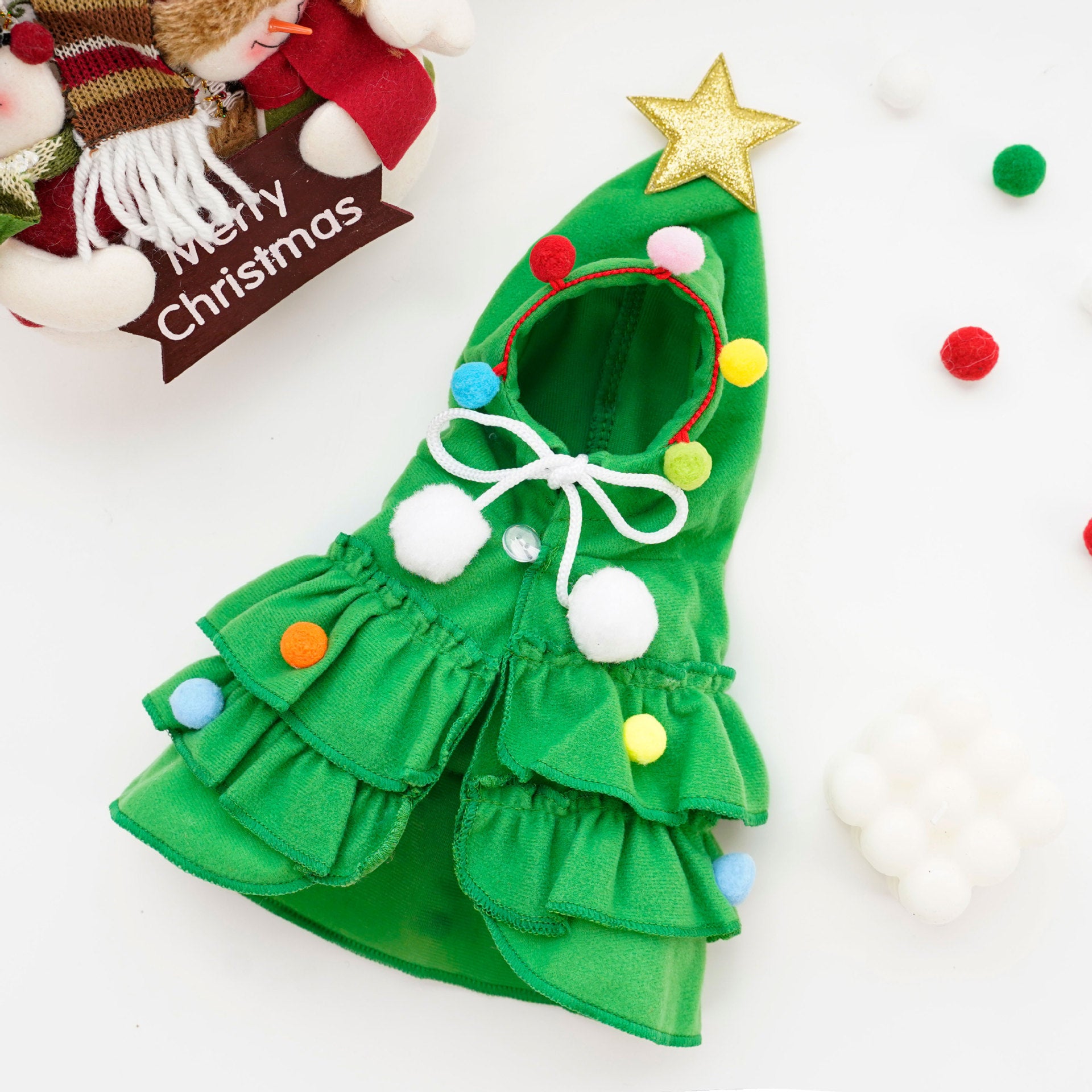 Cape de Noël pour Chien – Déguisement Fêtes Unisexe S M L - Furlo