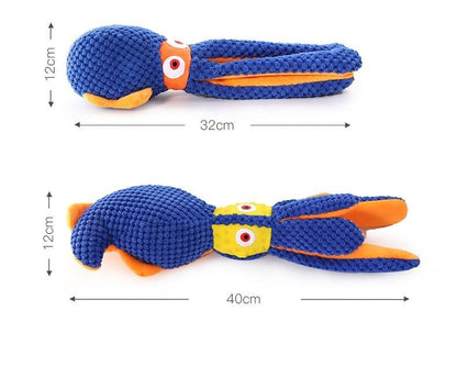 Pieuvre & Calmar en Peluche Sonore pour Chien – Jouet Mordant Interactif - Furlo