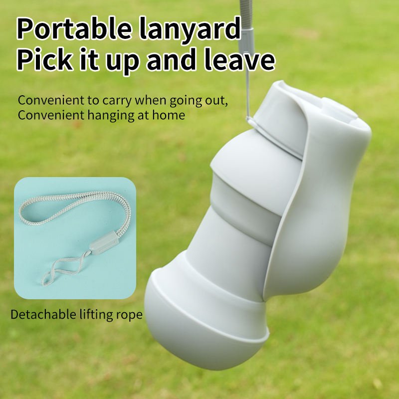 Gourde Pliable en Silicone 550ml pour Chien – Distributeur d’Eau de Voyage - Furlo