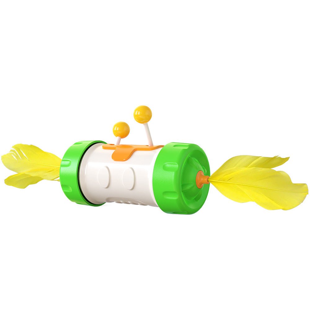 Balle Culbuto avec Plumes pour Chat – Jouet Interactif Anti-Ennui - Furlo