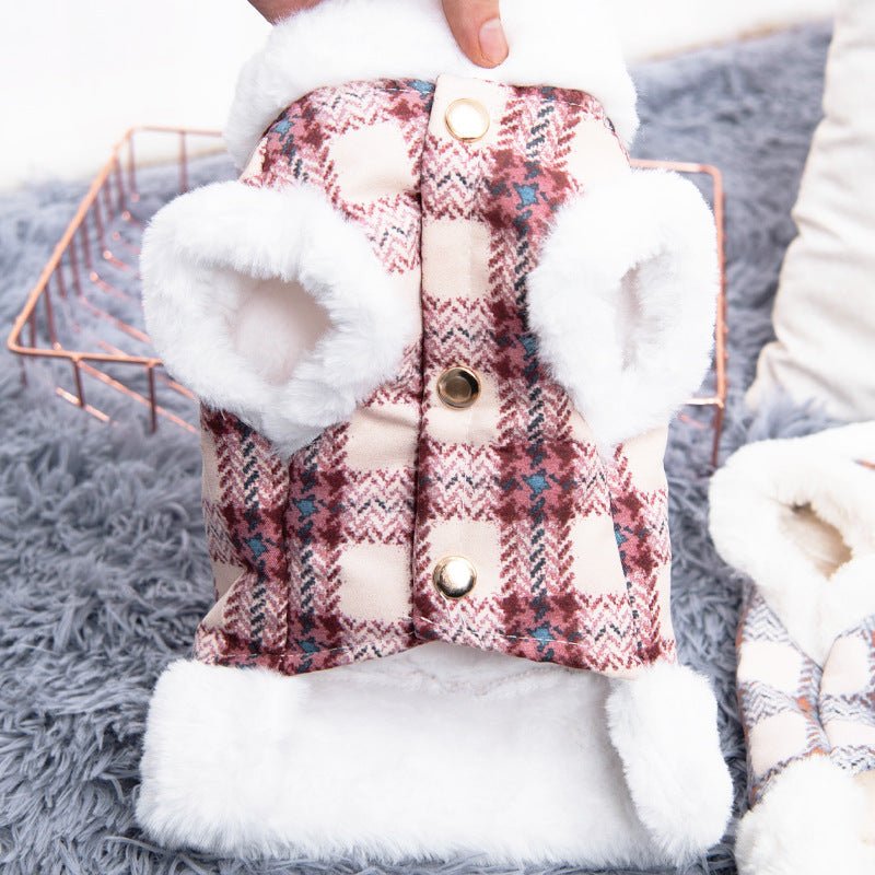 Gilet Chaud en Velours Style British pour Petit Chien et Chat – Automne Hiver - Furlo