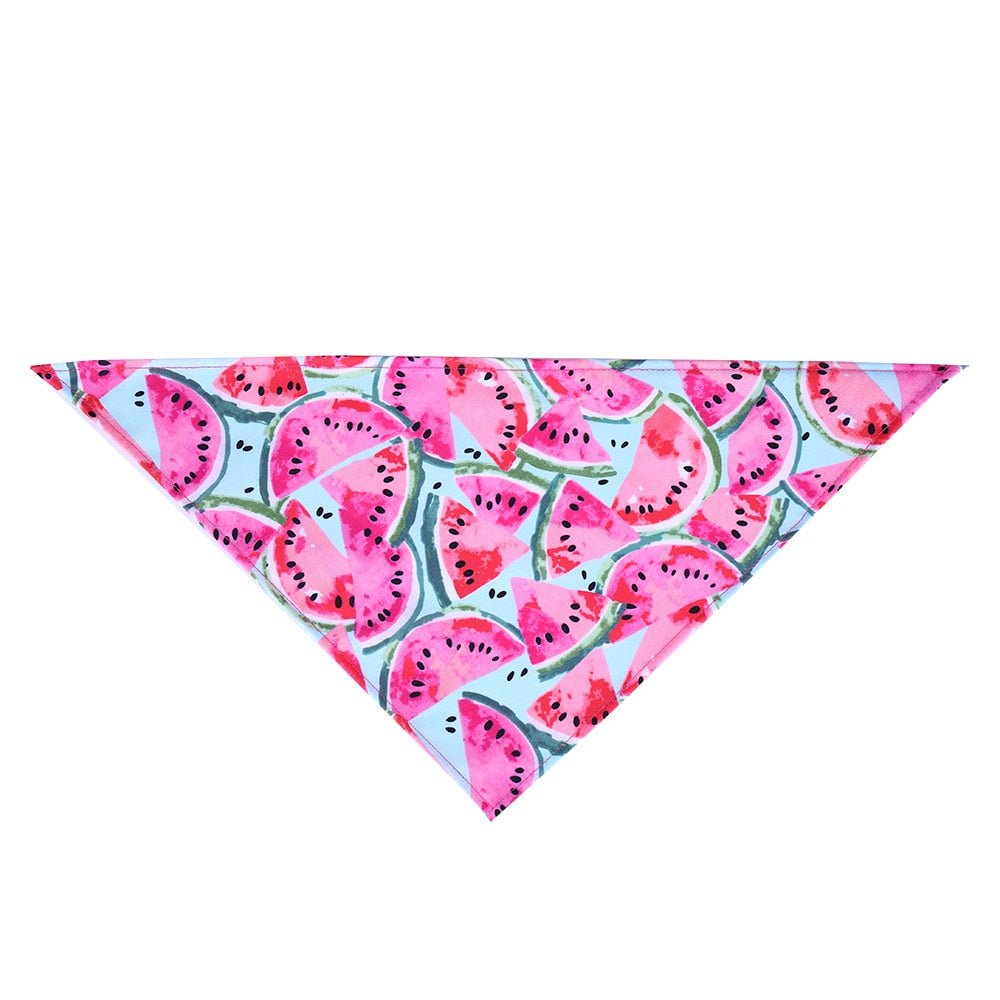 Bandana Imprimé Fruits pour Chien & Chat – Foulard Coton Ajustable | Tailles S & M - Furlo