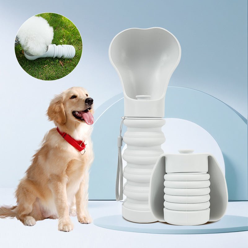 Gourde Pliable en Silicone 550ml pour Chien – Distributeur d’Eau de Voyage - Furlo