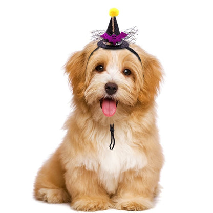 Mini Chapeau Halloween Ajustable pour Chat & Chien – Tissu Tissé Main | Style Britannique - Furlo