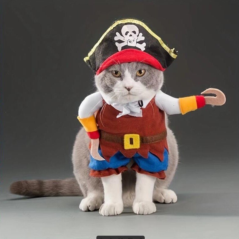 Costume Pirate pour Chat et Chien – Déguisement Halloween et Noël - Furlo