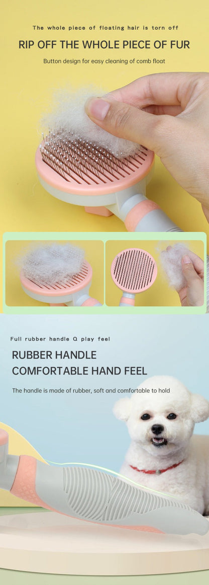 Brosse de Toilettage Auto-Nettoyante pour Chien et Chat – Élimine les Poils - Furlo