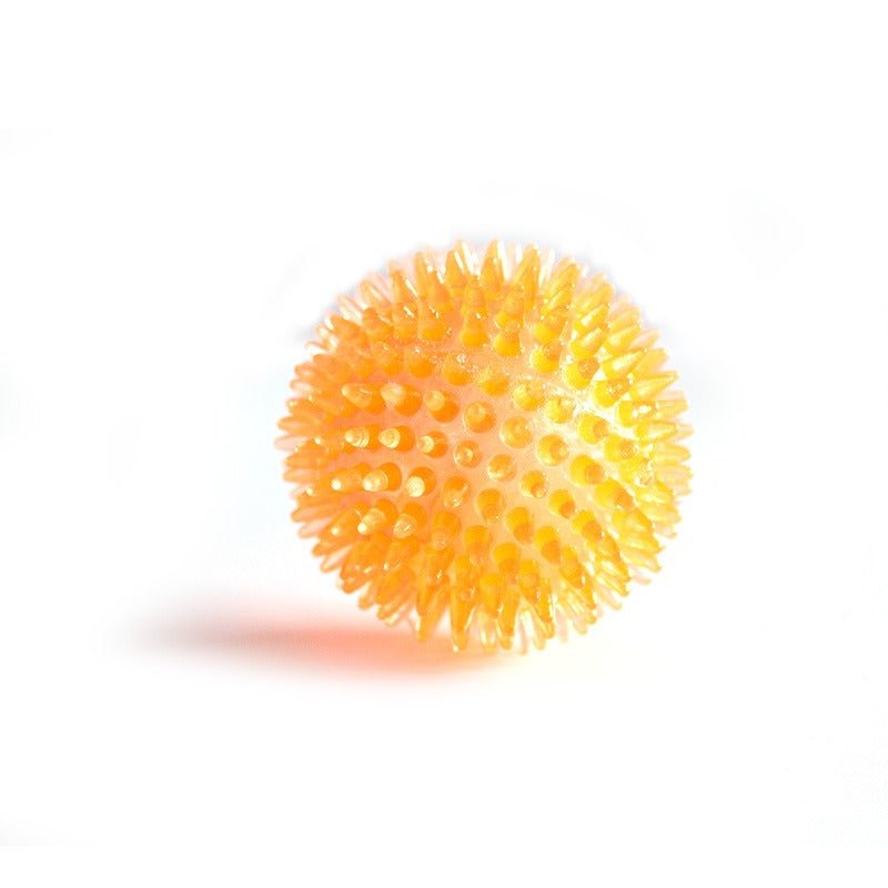Balle à Picots Sonore pour Chien – Mastication TPR 9 cm | Bleu, Orange, Vert - Furlo