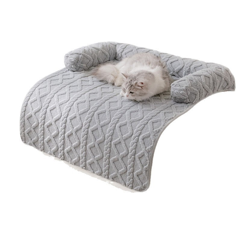 Tapis Lit Hiver Épais Imperméable pour Chien et Chat – Peluche Antidérapante